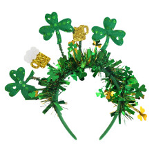 Vibranted Shamrock Striped Headband for-Beer Clover Colored