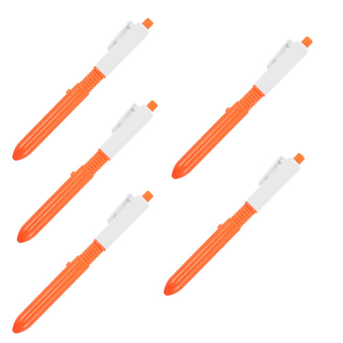 5Pcs Funny Water Spray Pen: Retractable Squirting Ballpoint