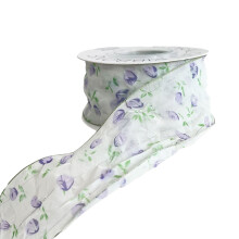 Flower Bouquet Decorative Ribbon Handmade DIY-Purple Garden