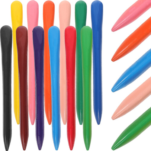 12 Couleurs Crayons Grand Format Pour Bébés Enfants