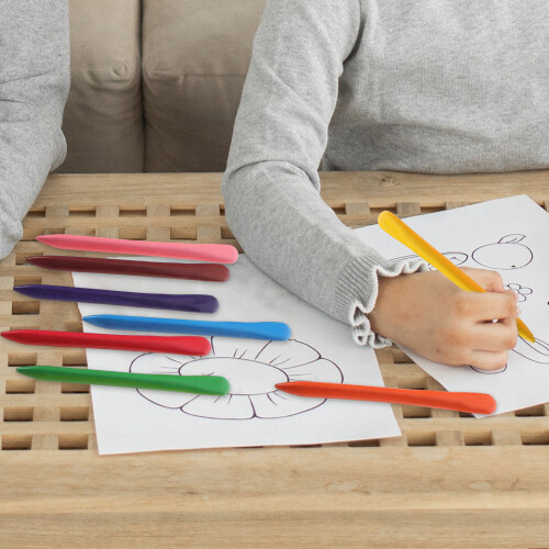12 Couleurs Crayons Grand Format Pour Bébés Enfants 2