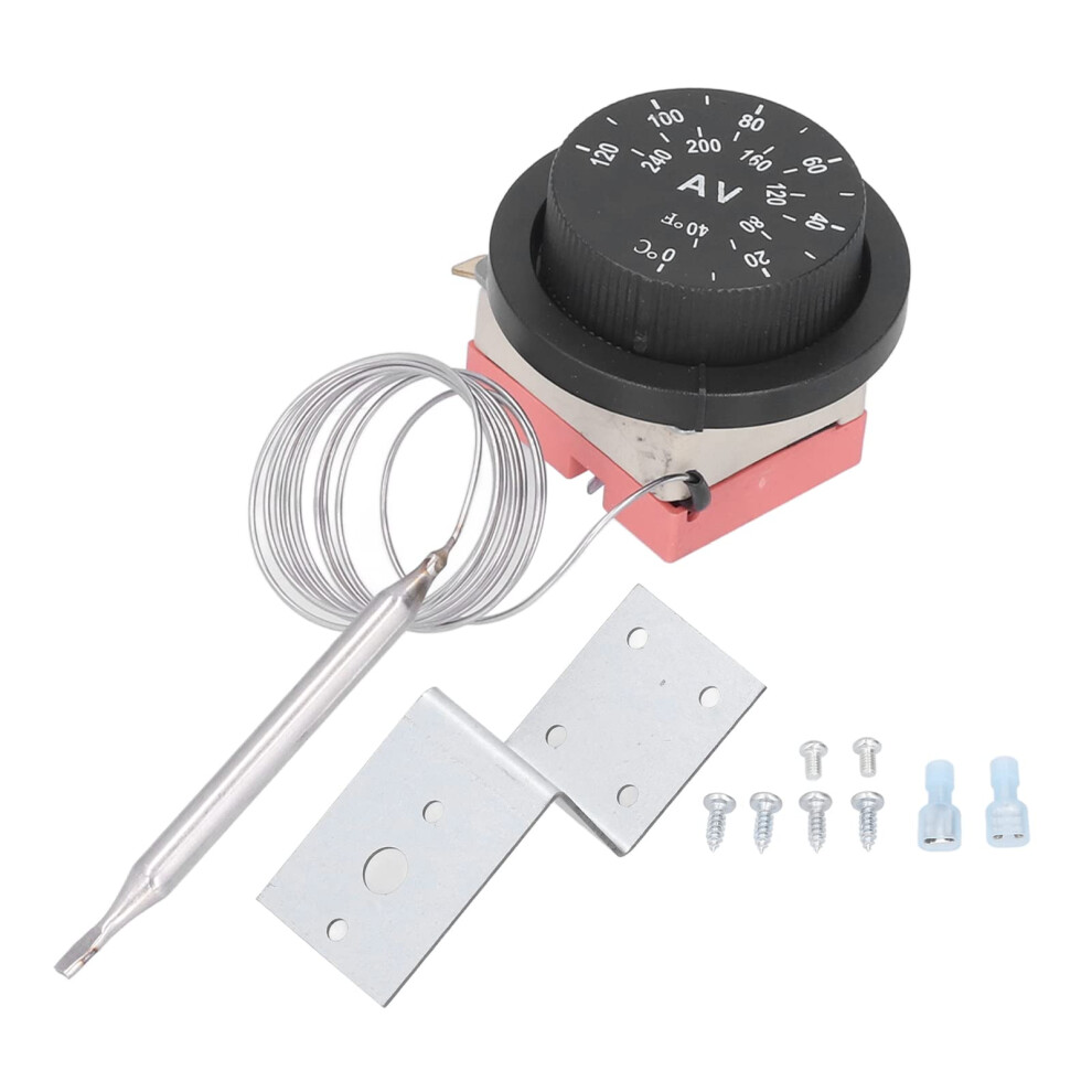Electric Fan Thermostat Kit With Adjustable Temperature Range, 3Pin Radiator Fan Controller And Stainless Steel Probe 9323874275604
