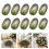 10PCS Artificial Olived Shape Ornament Lightweight Realistic 2