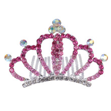 Headband Krone Mit Kristallen Rosa