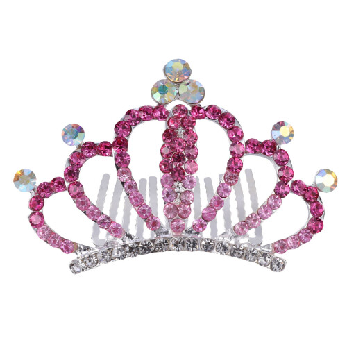 Headband Krone Mit Kristallen Rosa