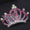 Headband Krone Mit Kristallen Rosa 8