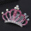 Headband Krone Mit Kristallen Rosa 7