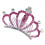 Headband Krone Mit Kristallen Rosa 4