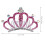 Headband Krone Mit Kristallen Rosa 2