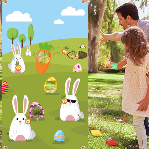 1 Stuks Easter Toss Game Ei Konijn Patroon Hangende 2