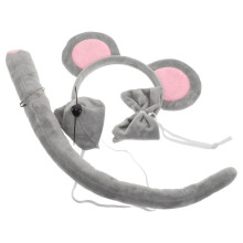 8 Sets -Kostüm Mit Mauseohren, , Nase, Fliege Für Halloween