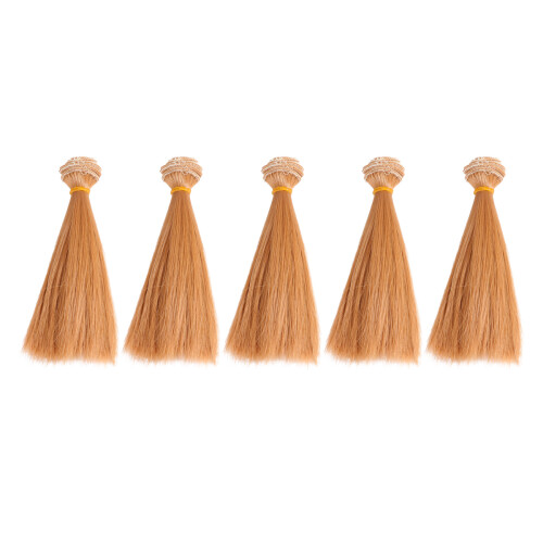 5 Unidades 15 Cm Peluca Resistente Malla Marrón