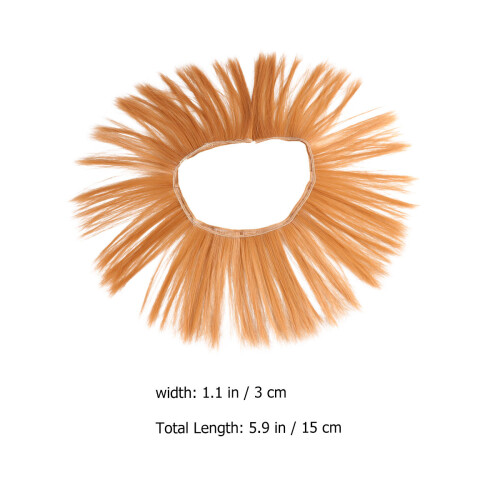 5 Unidades 15 Cm Peluca Resistente Malla Marrón 1