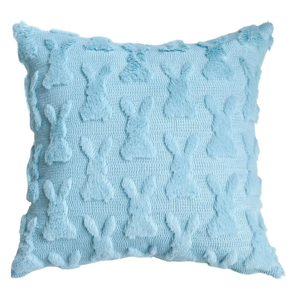 Breathable And Comfortable Throw Pillow Cover-450*450Mm Blue