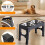Pet Feeding Station With 4 Adjustable-Double bowl stainles 2