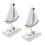 2 Unidades Mini À Vela Madeira Para Decoração 1
