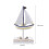 2 Unidades Mini À Vela Madeira Para Decoração 2