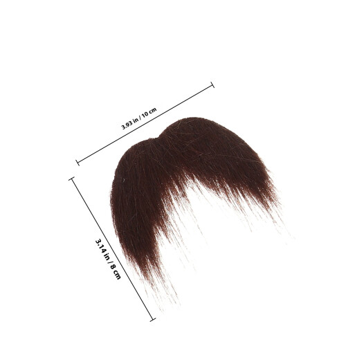 1Set Brown Afro Wig Beard Set Soft Polypropylene for Halloween Party 1