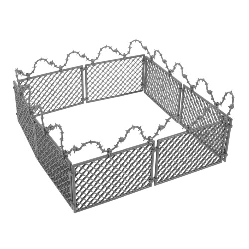 2Sets Plastic Mini Hek Met Draadgaas Voor Creatieve Decoratie 2