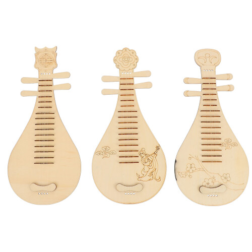 3Stück Kinder Laute Holz Chinesische Art