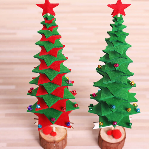 2 Sets Handgemachtes Weihnachtsbastelmaterial Für Weihnachtsbaum 2