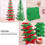 2 Sets Handgemachtes Weihnachtsbastelmaterial Für Weihnachtsbaum 8