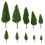40St Groen Plastic Modelbomen Voor Decoratieve Layouts 1