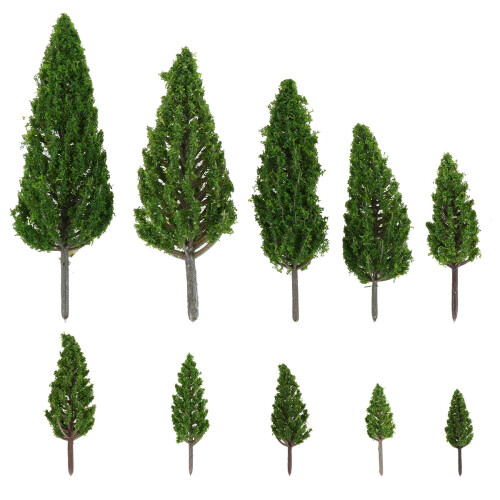 40St Groen Plastic Modelbomen Voor Decoratieve Layouts