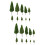 40St Groen Plastic Modelbomen Voor Decoratieve Layouts 7