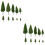 40St Groen Plastic Modelbomen Voor Decoratieve Layouts 6