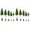 40St Groen Plastic Modelbomen Voor Decoratieve Layouts 2