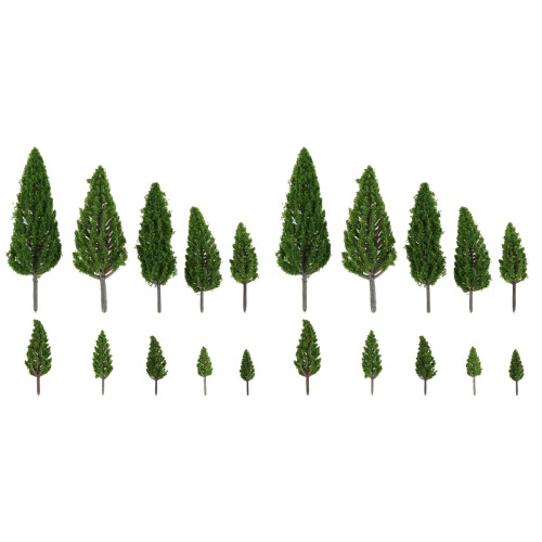 40St Groen Plastic Modelbomen Voor Decoratieve Layouts 1