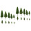 40St Groen Plastic Modelbomen Voor Decoratieve Layouts 4