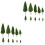 40St Groen Plastic Modelbomen Voor Decoratieve Layouts 3