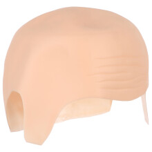 Halloween Bald Head Cap: Realistic Skin Tone Rubber Wig For Cosplay