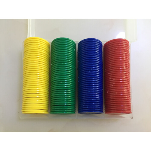 160Stk Kunststoff Chips Nummernmarker 4 Farben 1