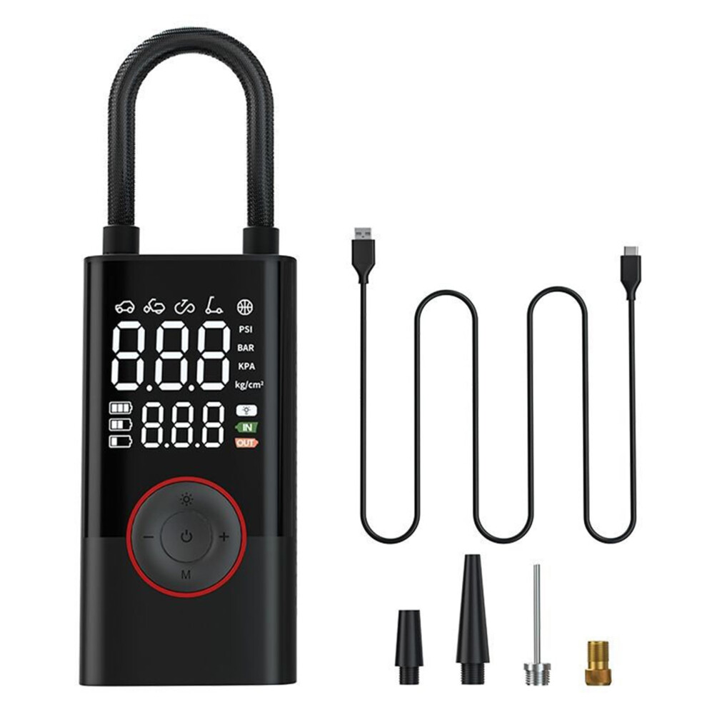 Portable Digital Tire Inflator With Led Display, Fast Inflation And Auto Shutoff For Car, Bike 9105992586820