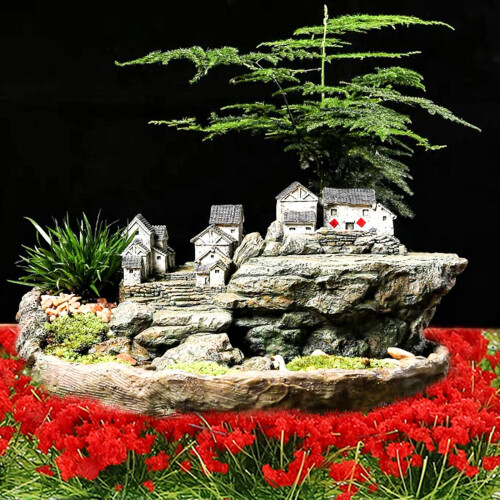 1 Förpackning Diy Mini Blomsterkluster För Miniatyr 2