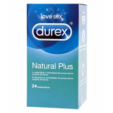 Preservativos Durex Natural Plus - Caixa com 24 preservativos
