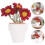 Dollhouse Potted Plant Mini Artificial Greenery Ornament 3