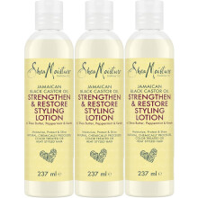 3 x 237ml Shea Moisture Jamaican Black Castor Oil Strengthen & Restore Hair Styling Lotion