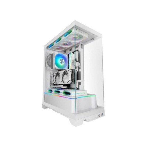 PC-behuizing - MARS GAMING - MC-PRISMA - Drievoudig Kristal ARGB - Wit - Semitoren ATX 1