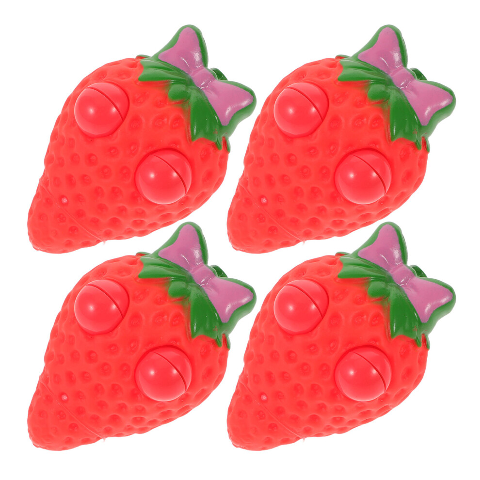 16 Sztuk Symulacyjnych Plastikowych Truskawek Antystresowych-image