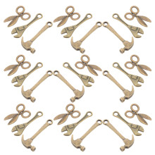 10 Set Miniatyr Dockshusverktyg För Barn Skruvmejsel, Sax, Hammare