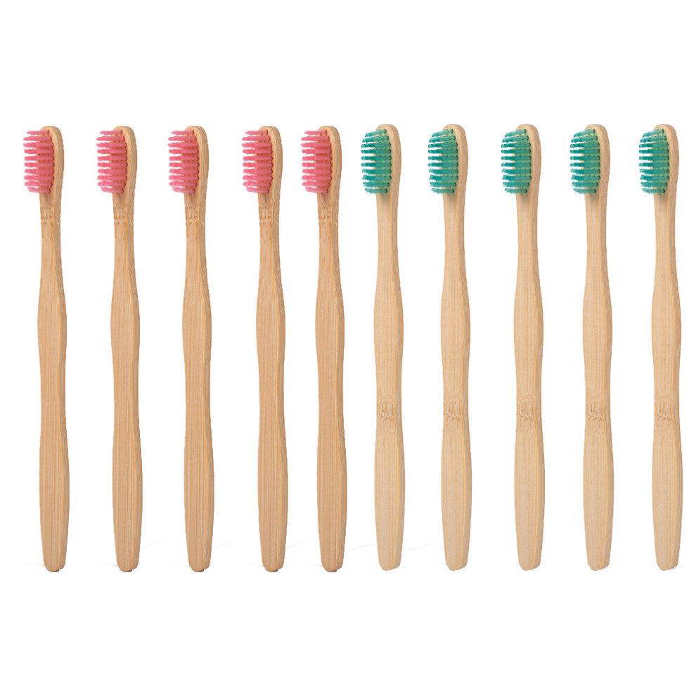 Eco-Conscious Bamboo Toothbrush Assortment, Soft Bristles & Natural Sustainable Handle, Medium Bristle for Optimal Oral Care, Ideal for Home &