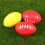 10 Stk. 9 Cm Simuliertes Rugby-Ei PU- 8