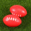 10 Stk. 9 Cm Simuliertes Rugby-Ei PU- 10