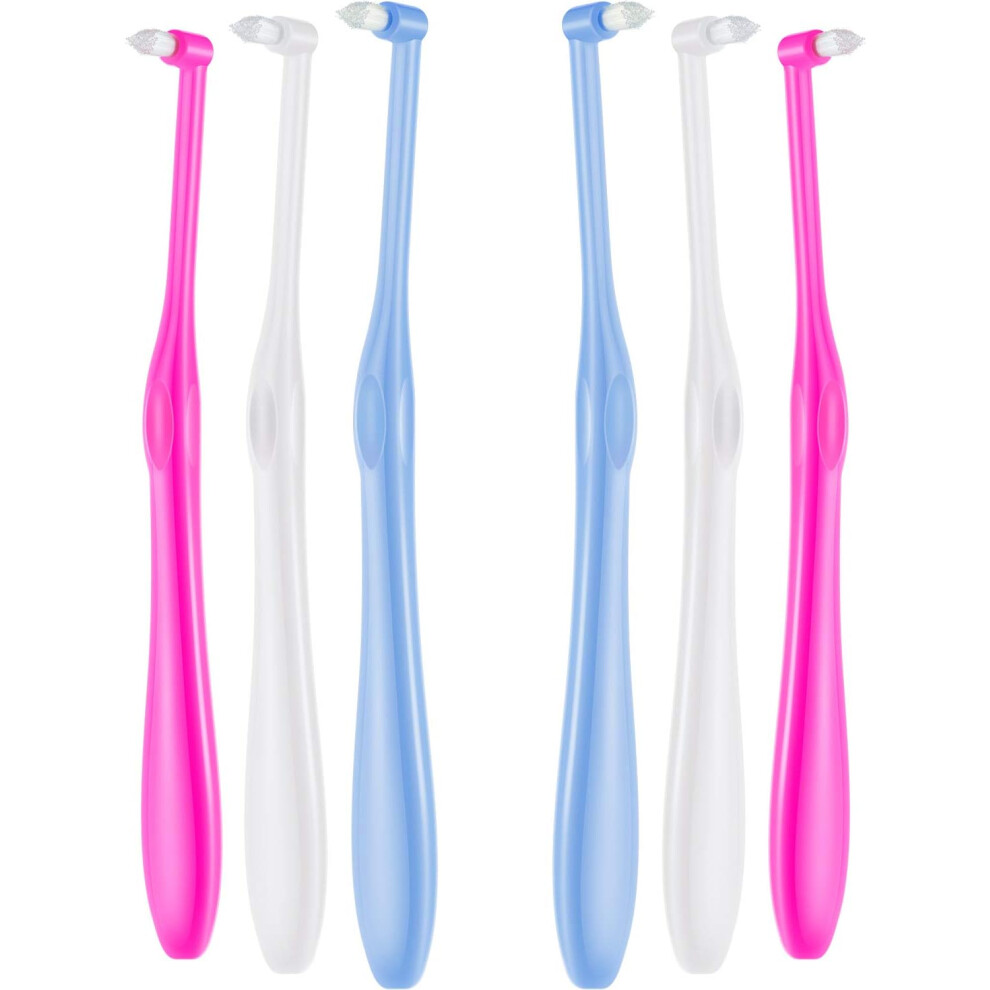 Dual-end Orthodontic Toothbrush, Interdental Spaces Cleaning For Orthodontic Appliances, Precision Cleaning Under And Around Wires With Ultra Soft Bri