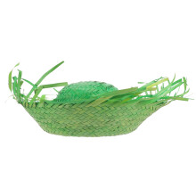 1Chapeau De Vert Adulte Tressée Accessoire Décoratif