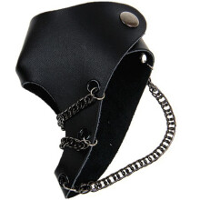 Gothic Handketting Met Nieten Lederen Bangle Polsband Accessoire
